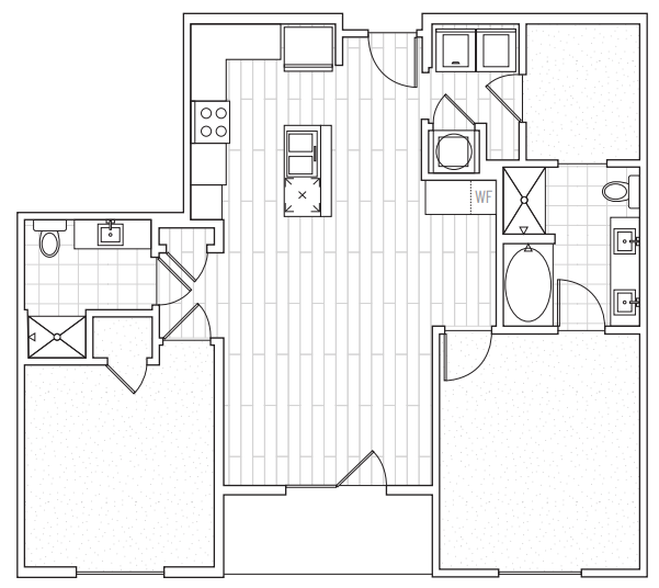 The District Flats - Floorplan - C1