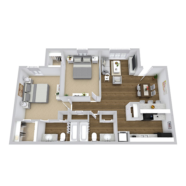 Hazelwood Apartment Homes - Floorplan - B1