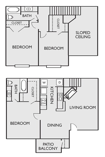 O' Connor Oaks Apartment Homes - Floorplan - 3TH