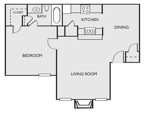 O' Connor Oaks Apartment Homes - Floorplan - A2