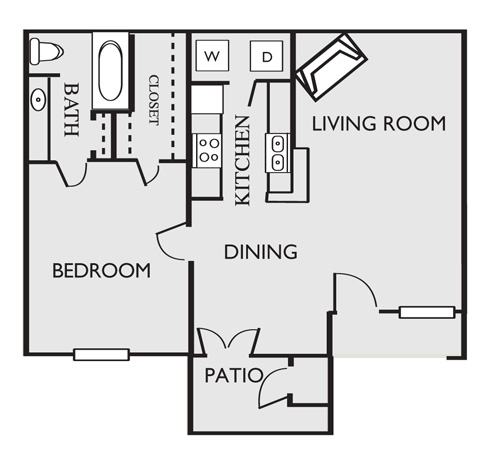 O' Connor Oaks Apartment Homes - Floorplan - A3