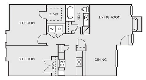 O' Connor Oaks Apartment Homes - Floorplan - B2