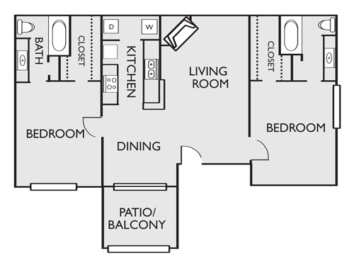O' Connor Oaks Apartment Homes - Floorplan - B5