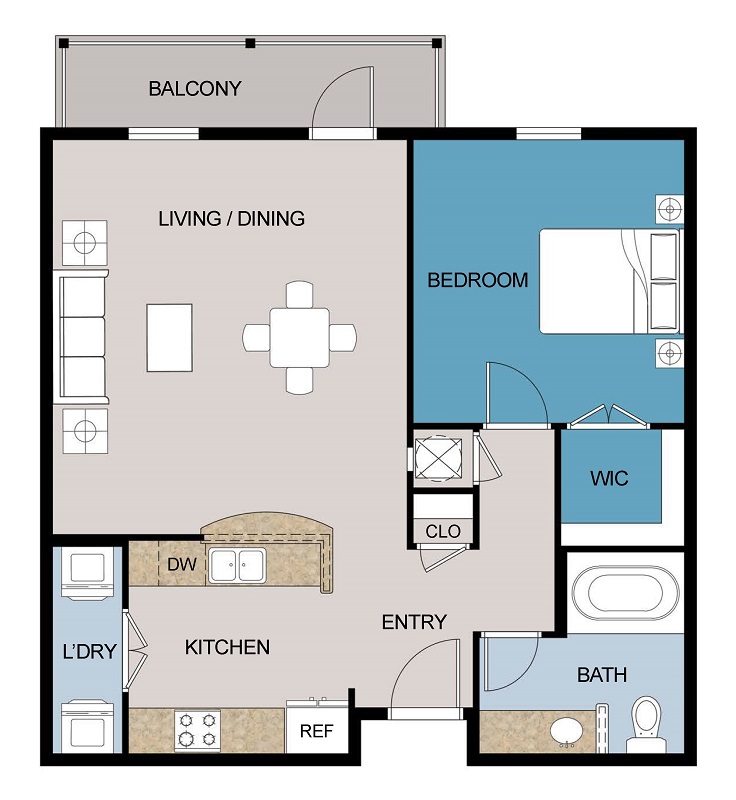 Floor plan layout for C