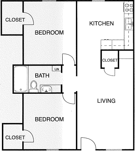 Emerald Point - Floorplan - 2 Bedrooms