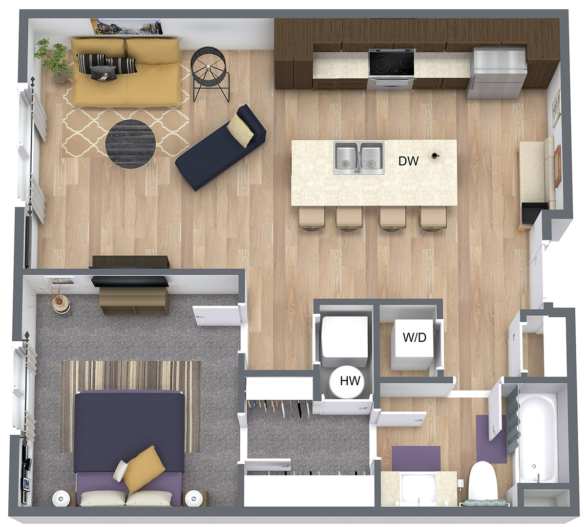 EOS 75 - Apartment 4005 - EOS 75 | Aurora Floor Plan
