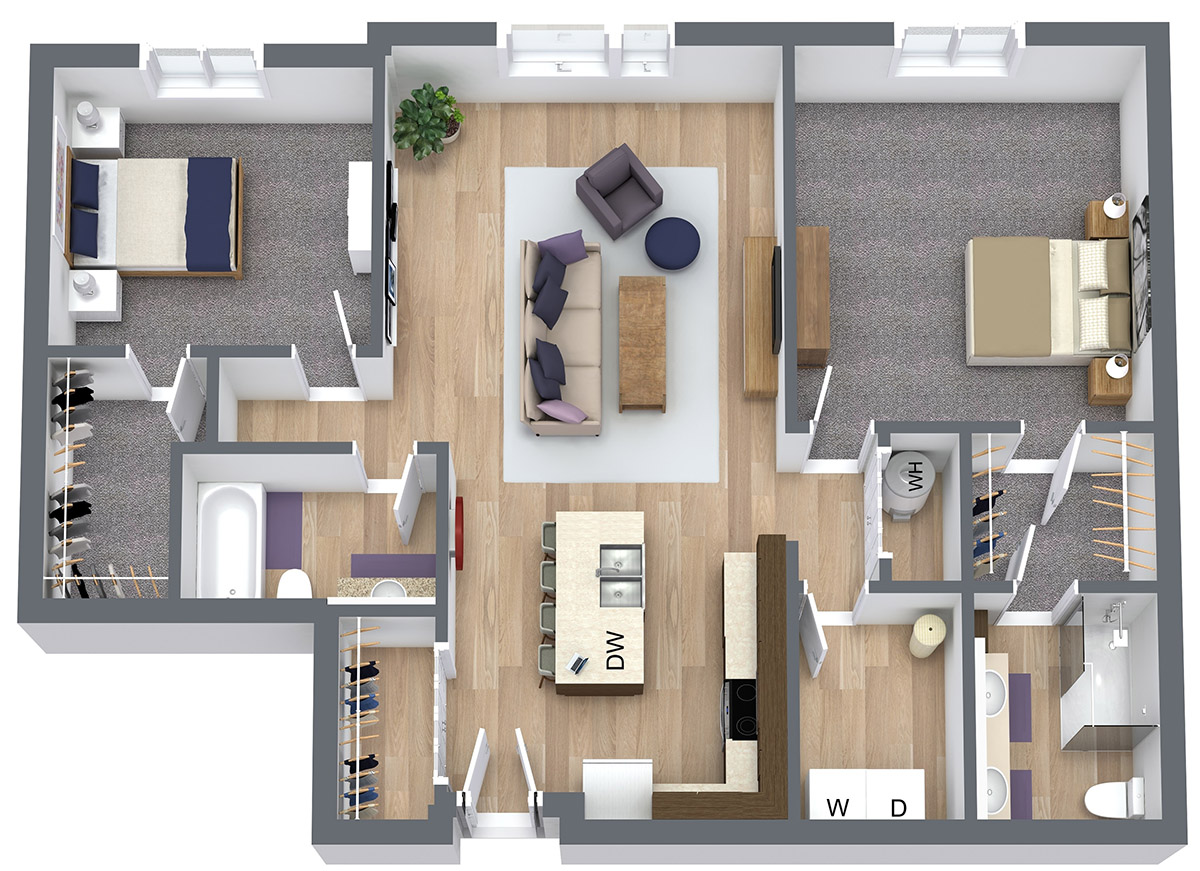 EOS 75 - Apartment 3008 - EOS 75 | Helios Floor Plan