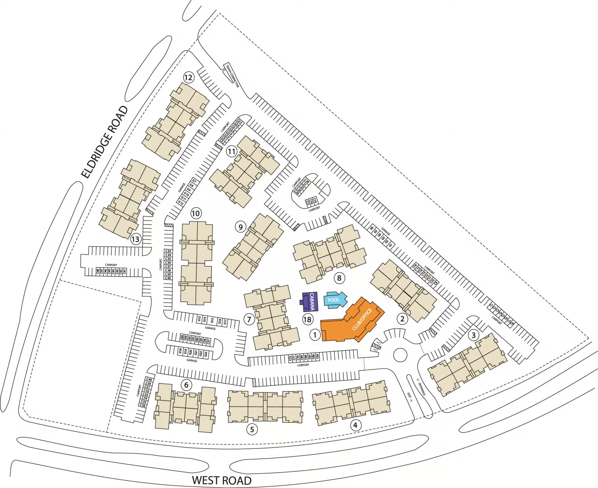 Estancia San Miguel Apartments Site Plan