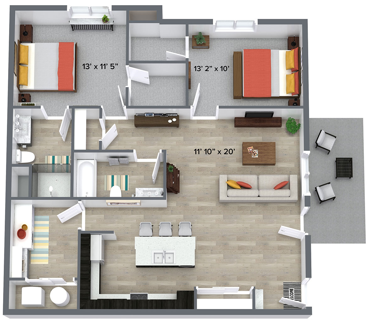 EVO Apartments - Floorplan - Radiate