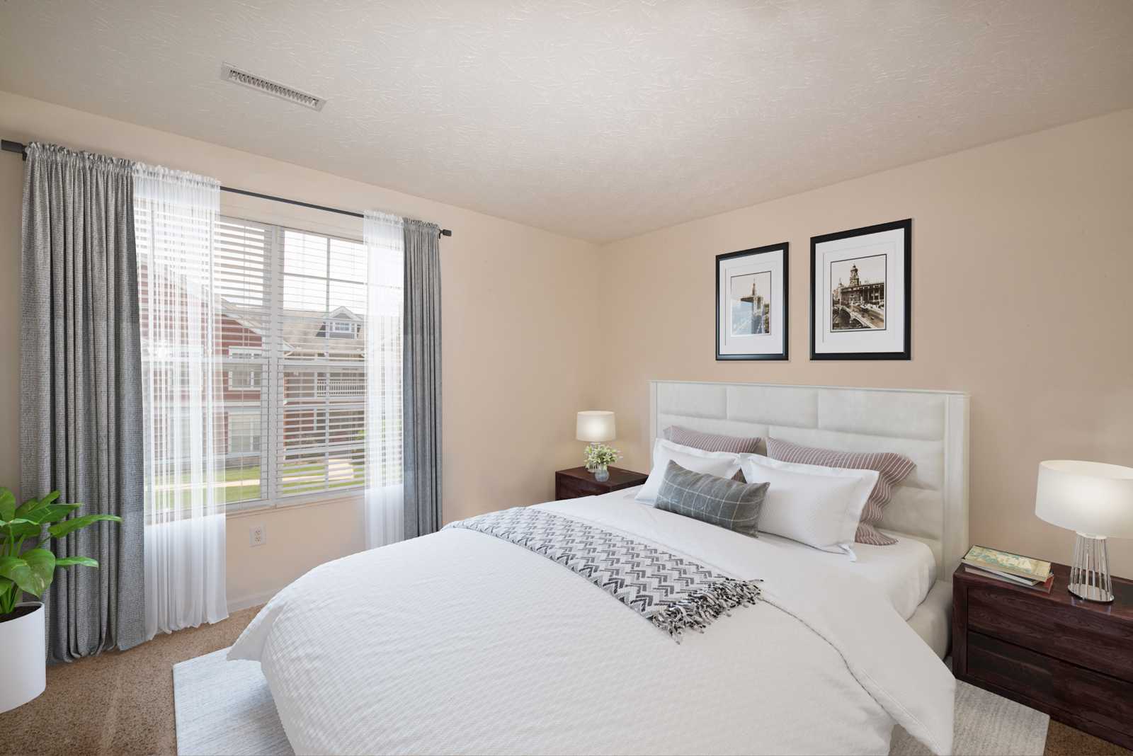 Cozy Bedroom at The Falls at Settlers Walk Apartments