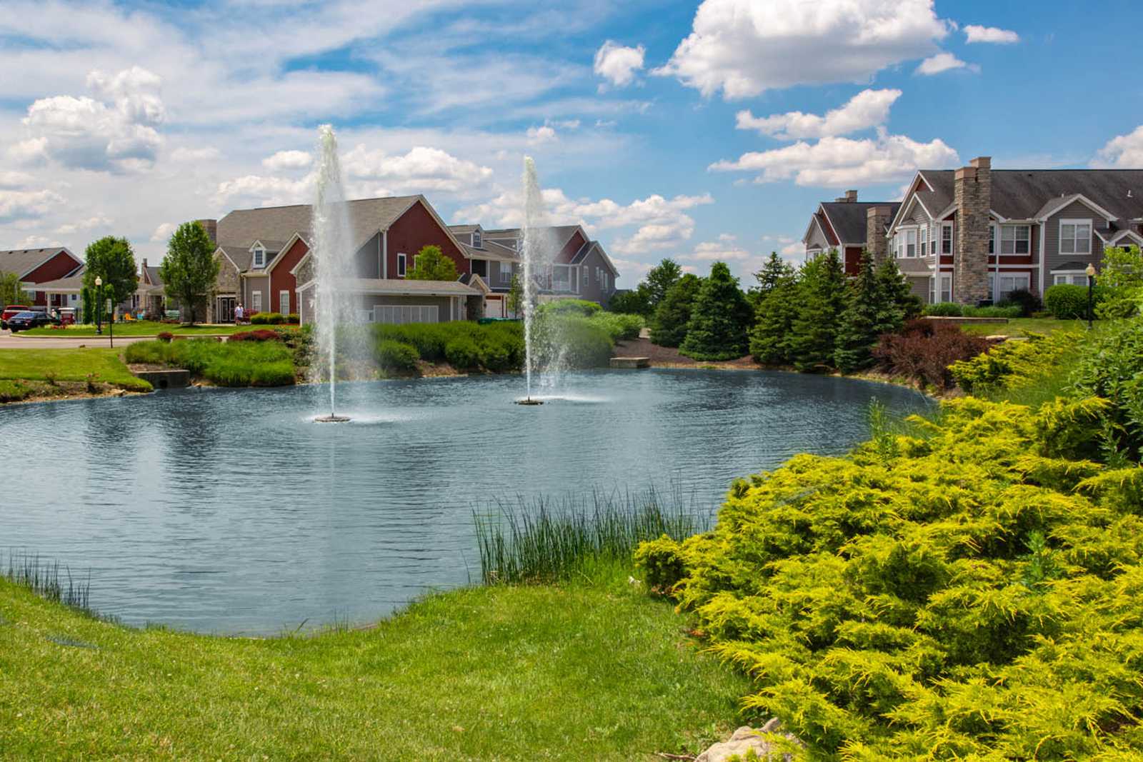 Lake Views Available at The Falls at Settlers Walk Apartments in Springboro, OH