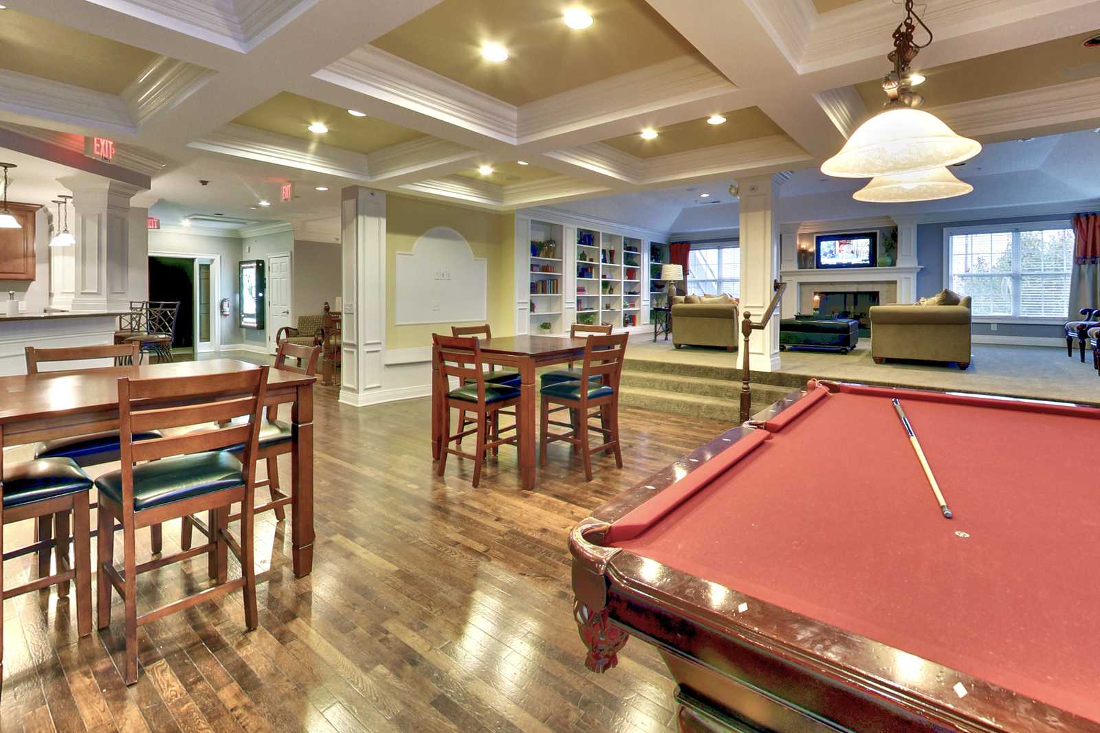 Game Room at The Falls at Settlers Walk Apartments in Springboro, Ohio
