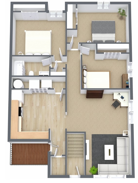 Fieldstone Place Apartments - Floorplan - 3 Bedroom, 1 Bathroom