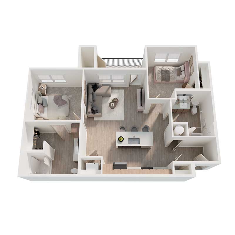 Image of 2 Bedrooms