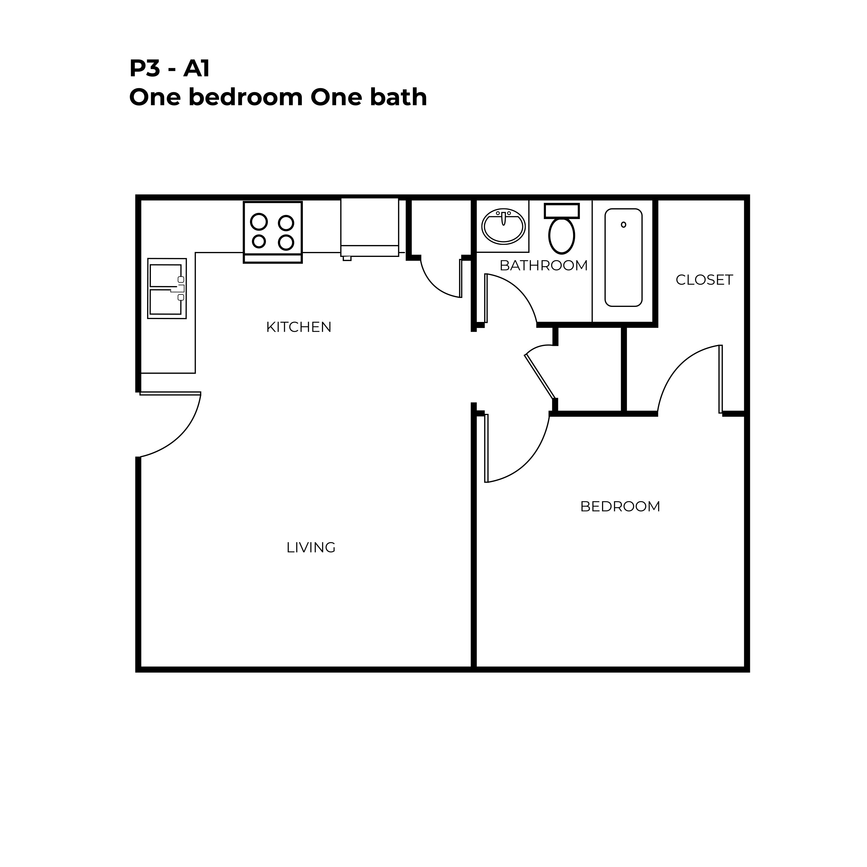 North Star Apartment Homes - Floorplan - A1