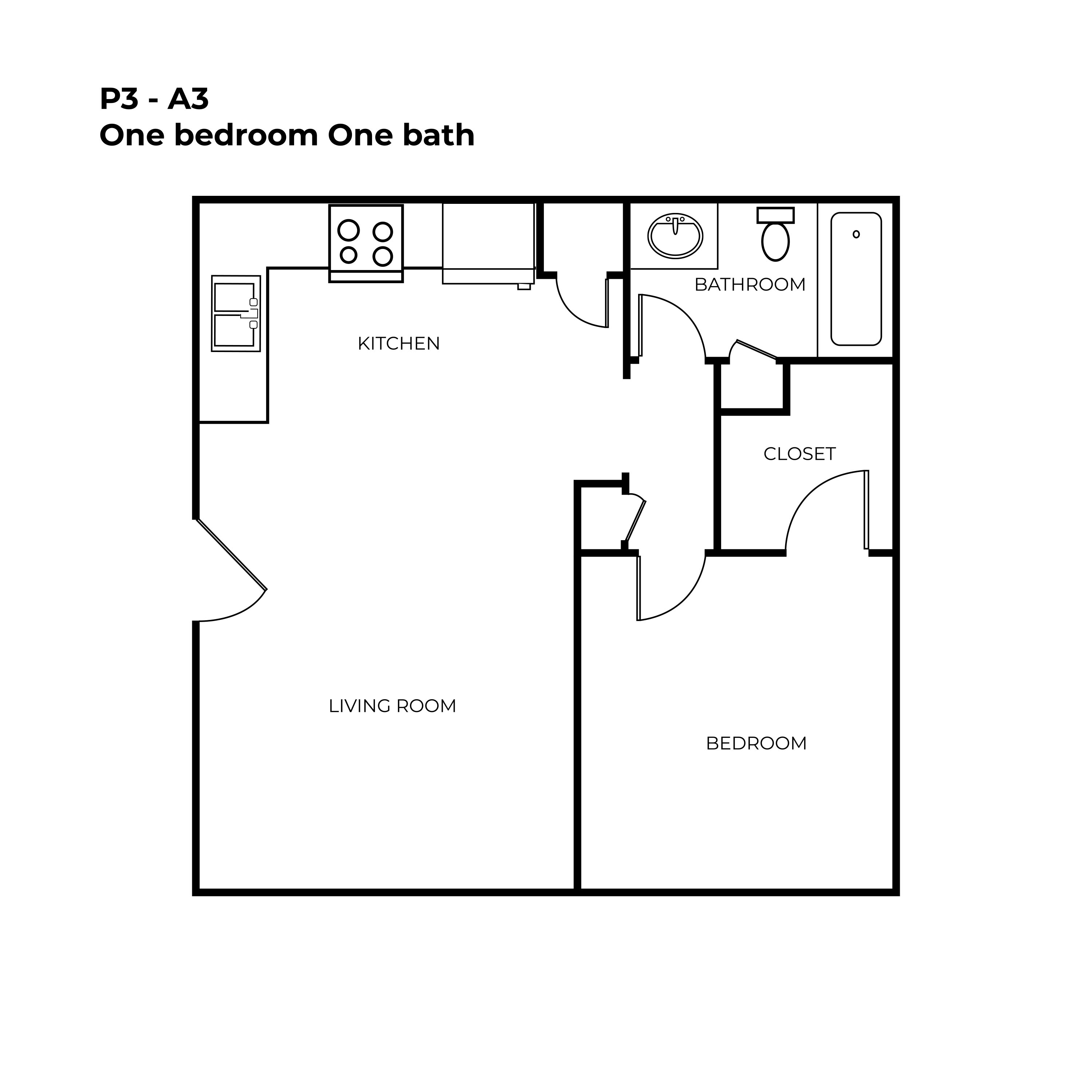 North Star Apartment Homes - Floorplan - A3