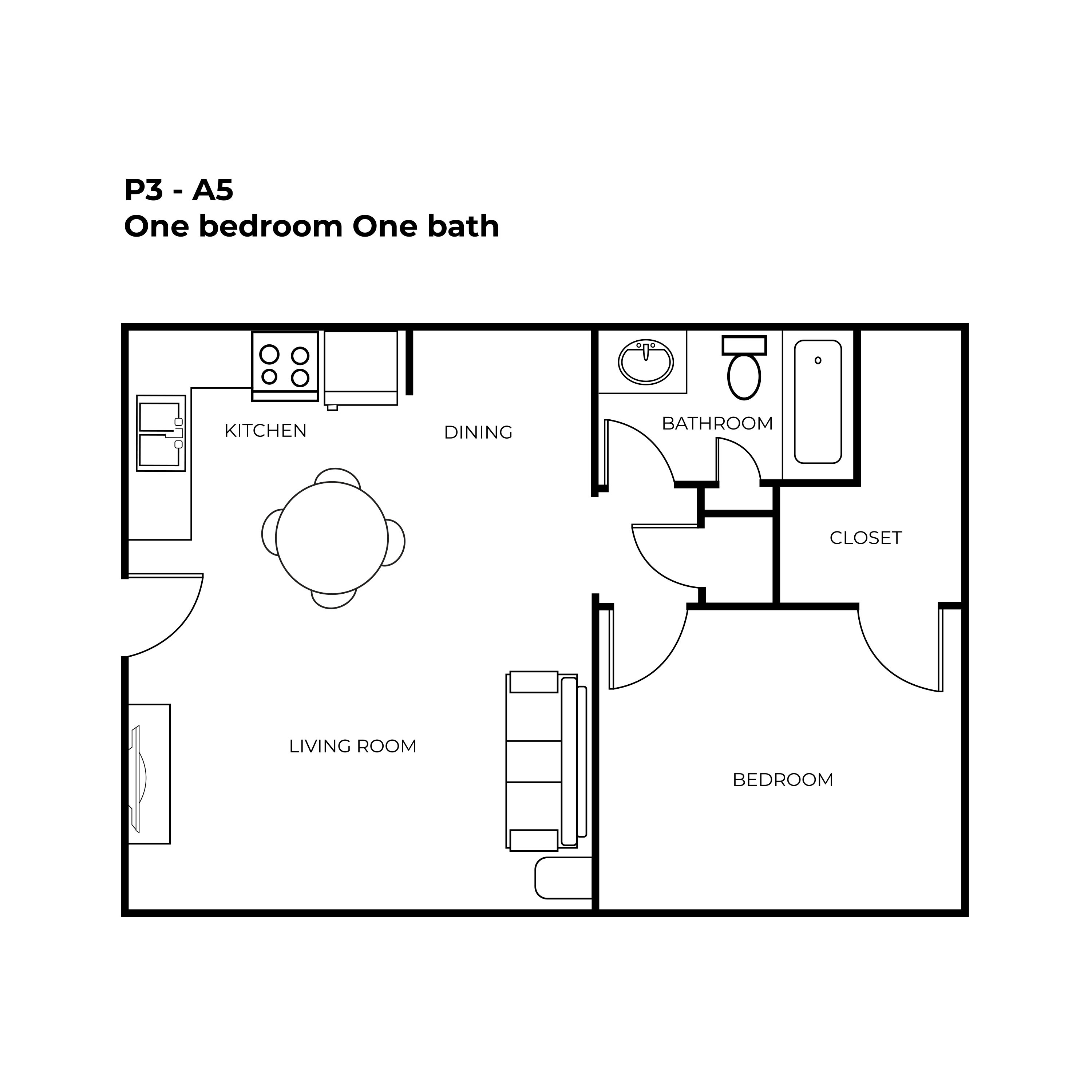North Star Apartment Homes - Floorplan - A5