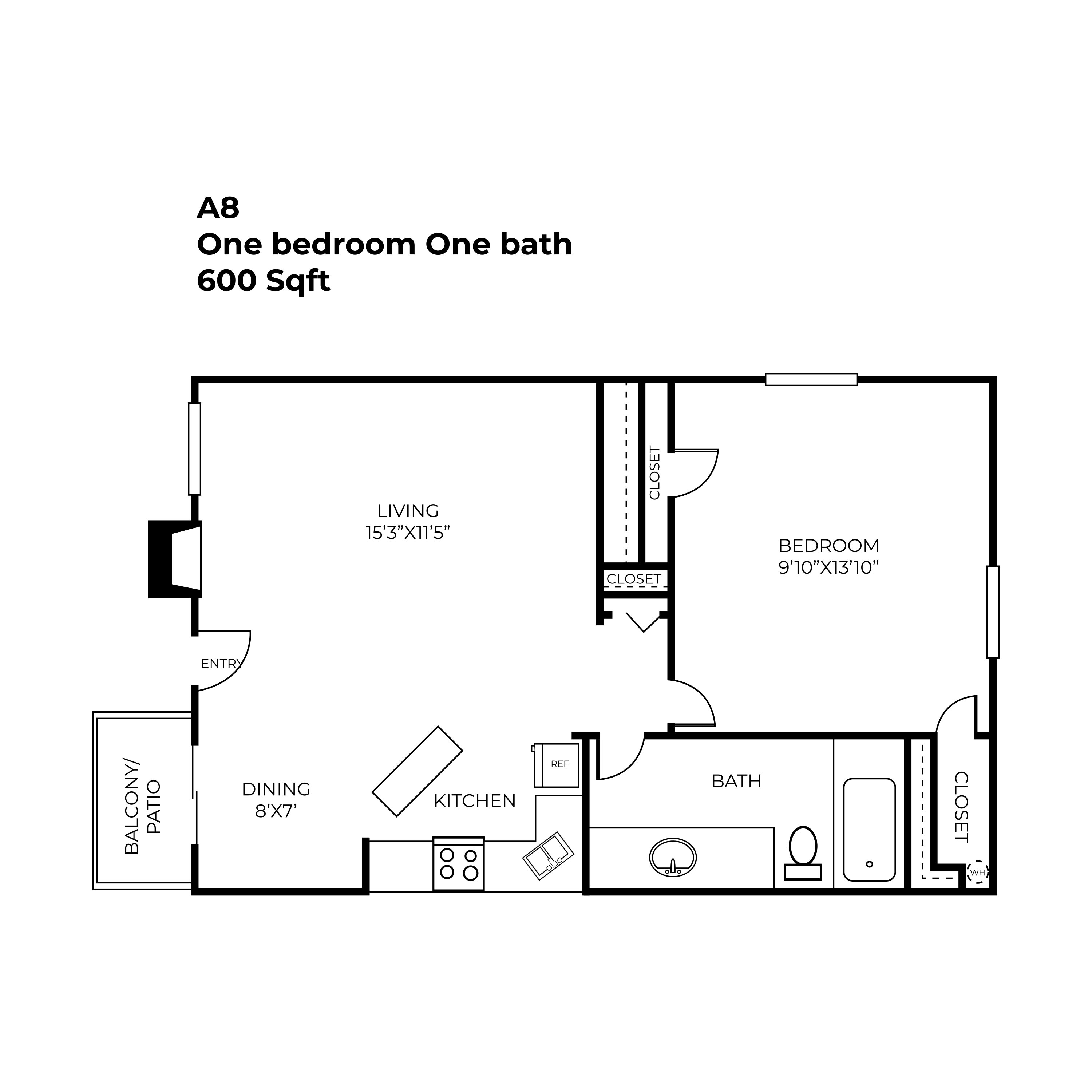 North Star Apartment Homes - Floorplan - A08