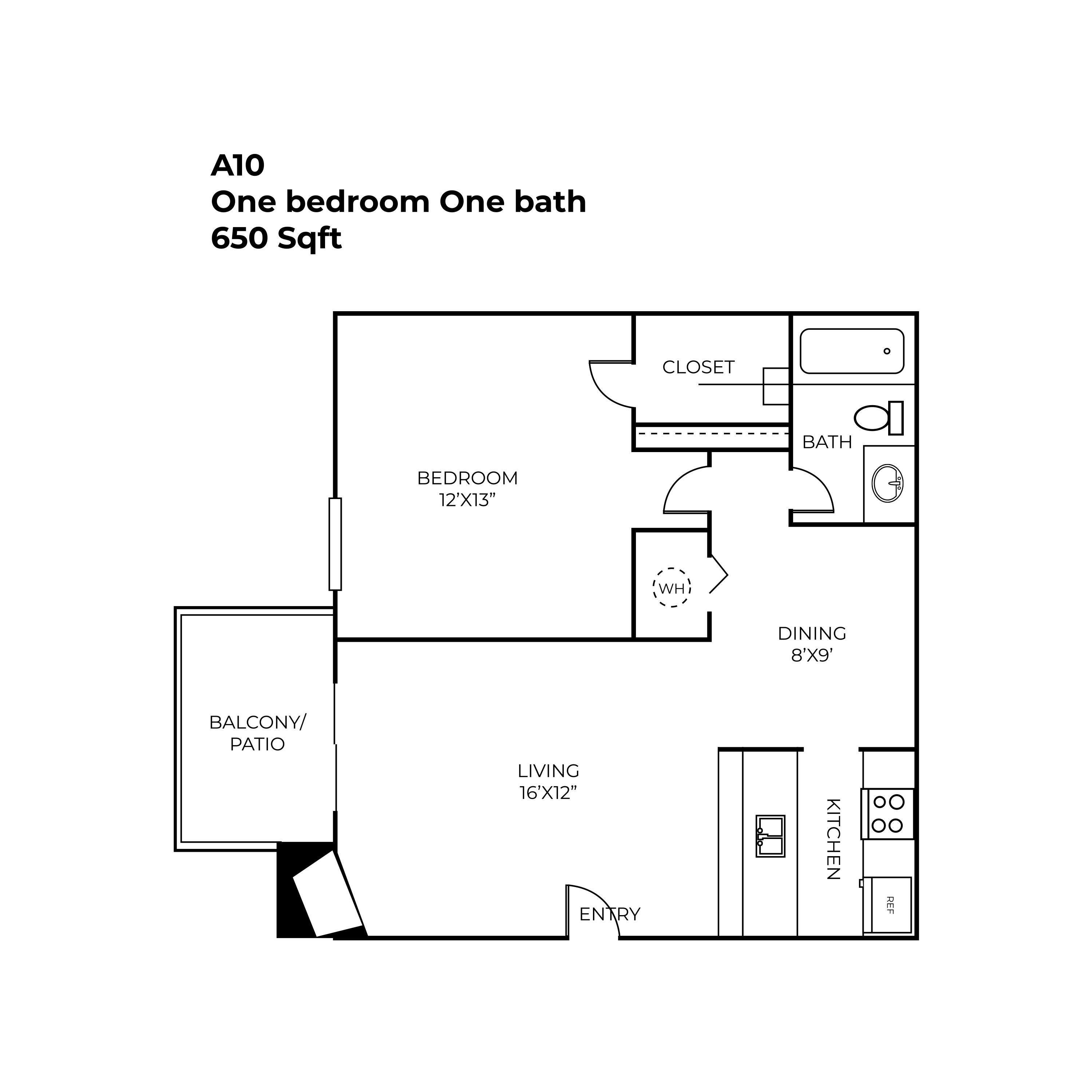 North Star Apartment Homes - Floorplan - A010