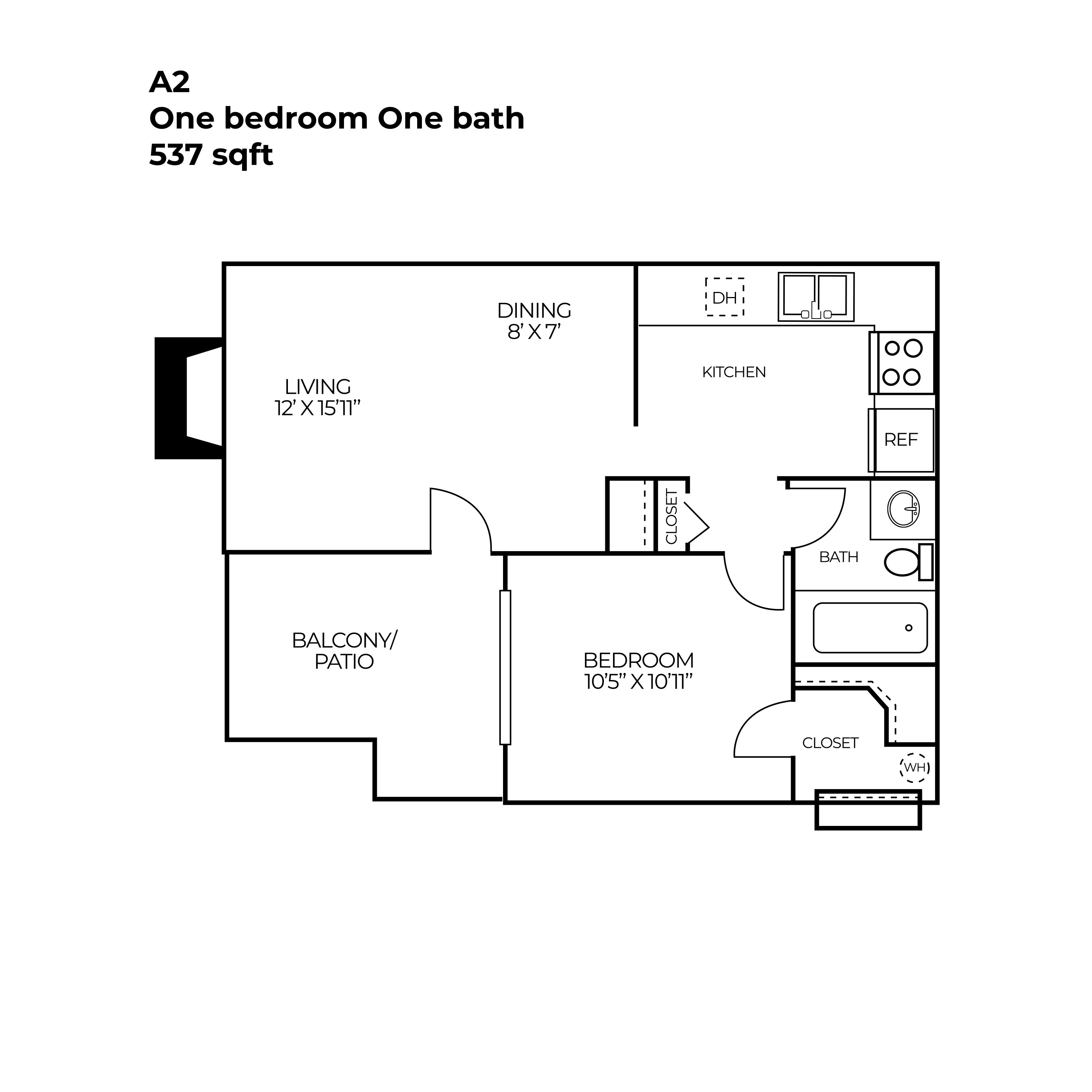 North Star Apartment Homes - Floorplan - A02