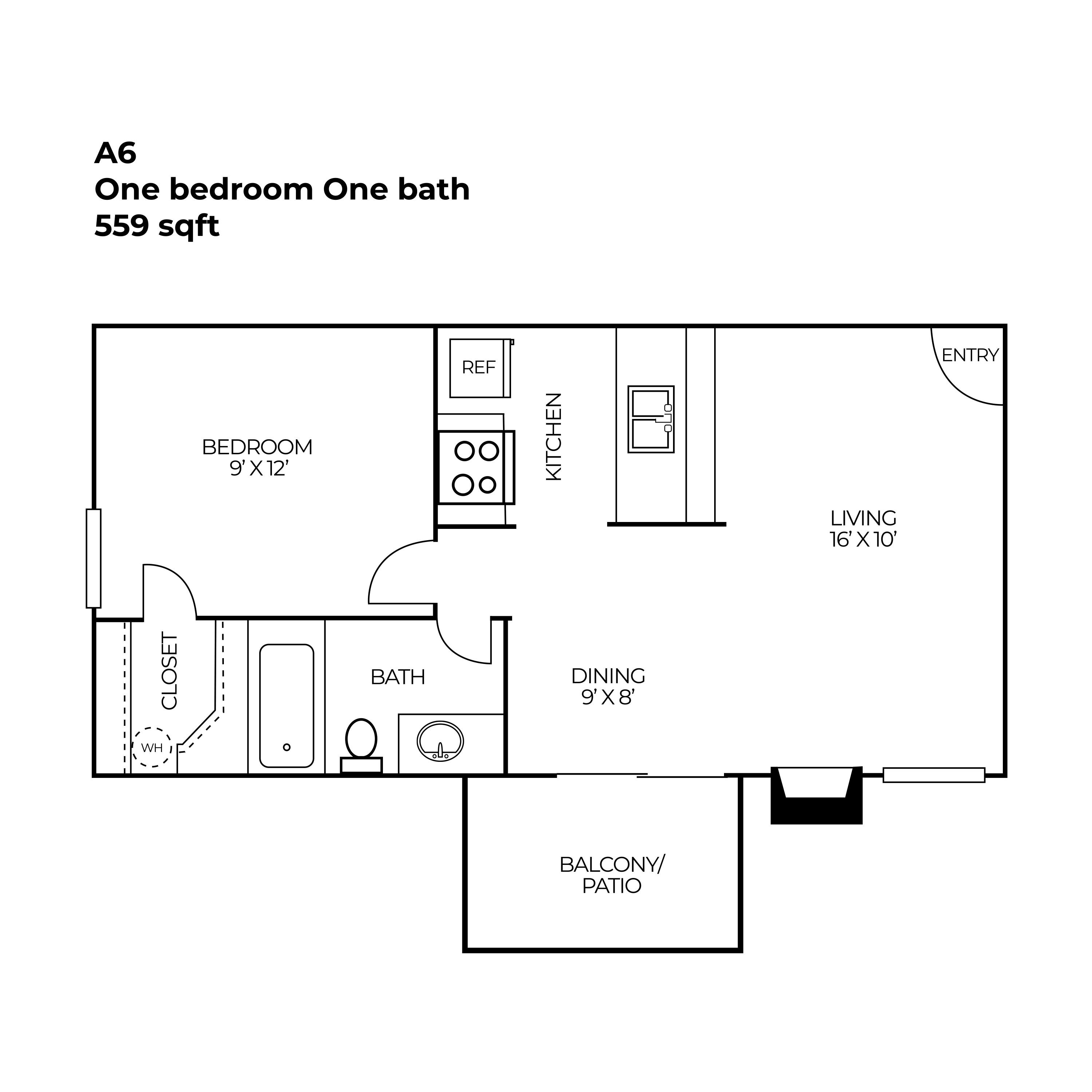 North Star Apartment Homes - Floorplan - A06