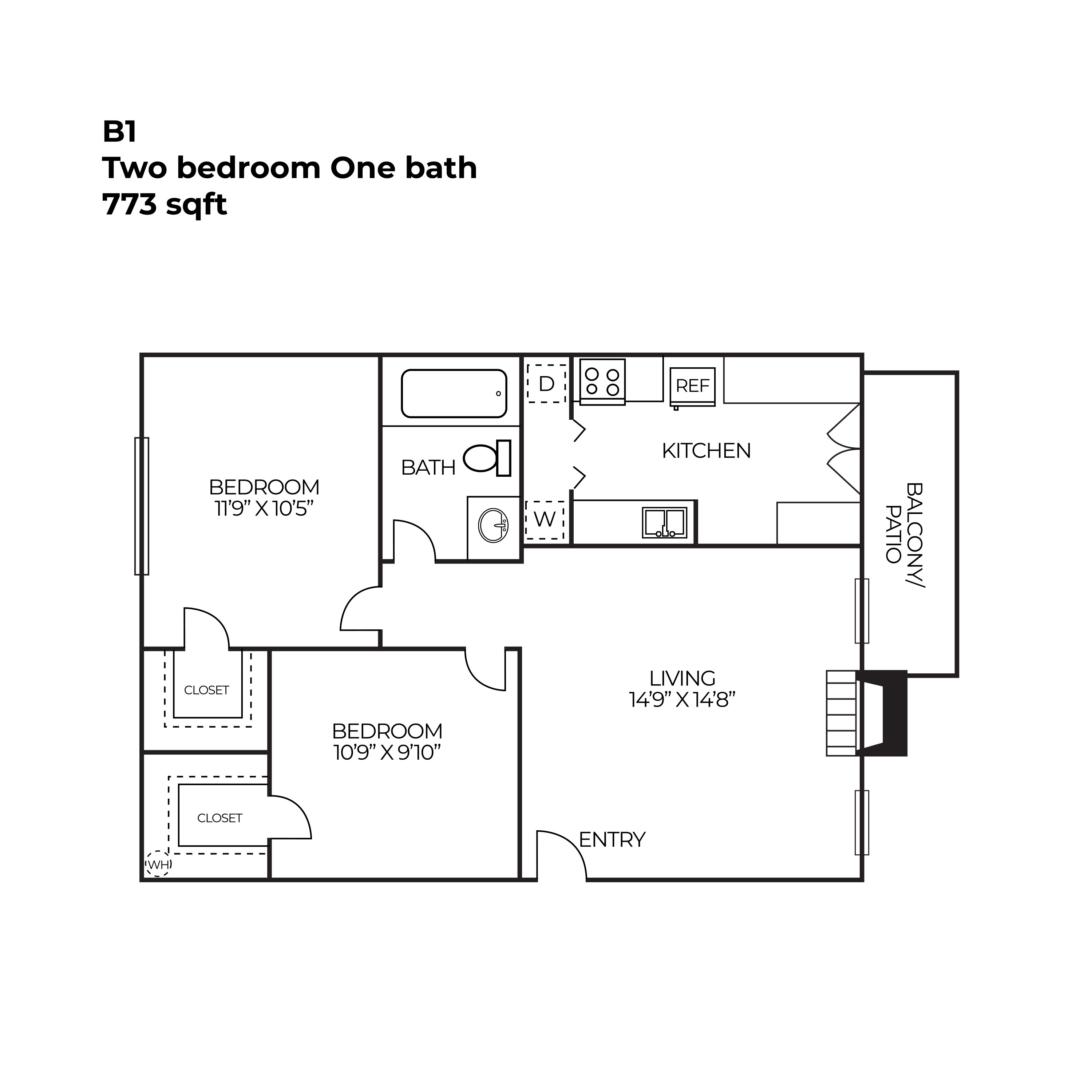 North Star Apartment Homes - Floorplan - B01