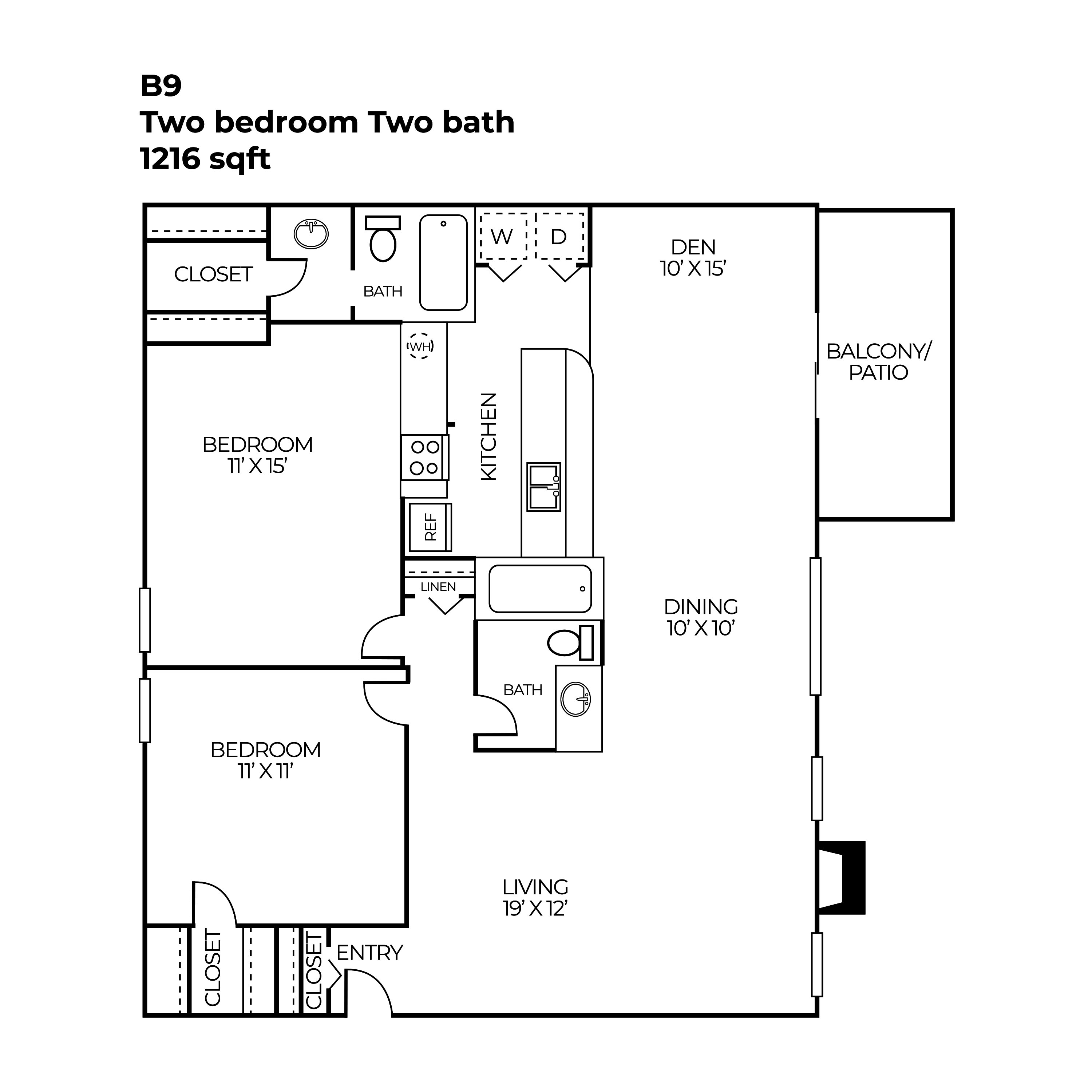 North Star Apartment Homes - Floorplan - B9