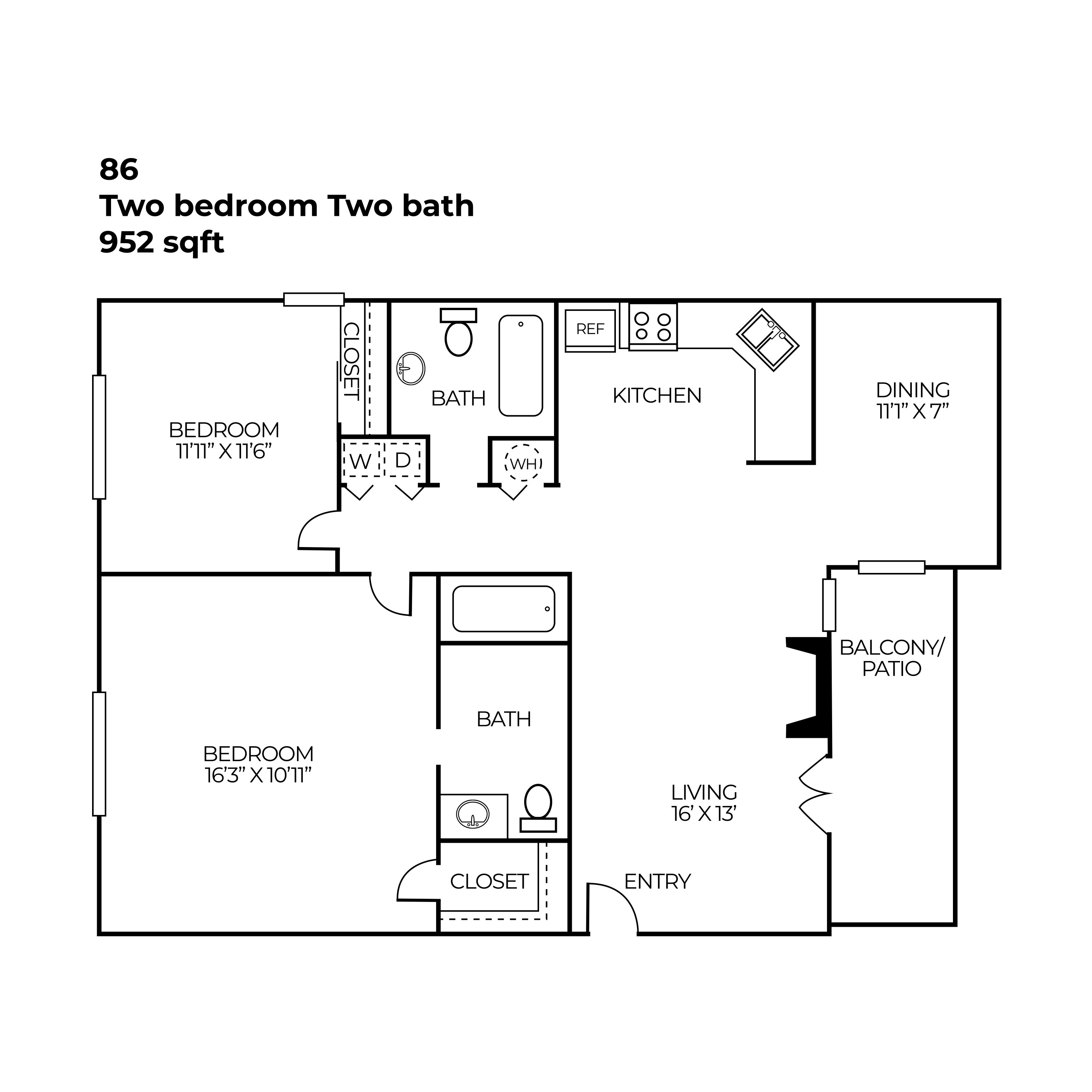 North Star Apartment Homes - Floorplan - B6