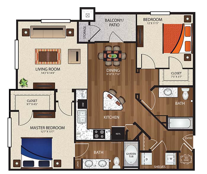 The Reserve at Fountainview - Floorplan - B2