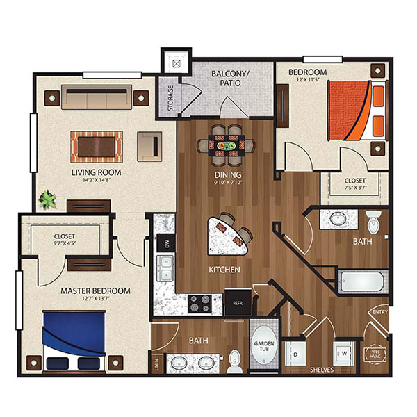 The Reserve at Fountainview - Floorplan - B2