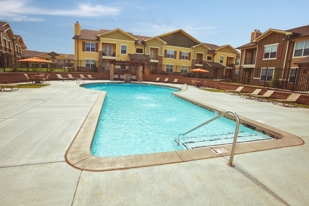 Outdoor Swimming Pool at the Reserve at Fountainview Apartments in Saint Charles, MO