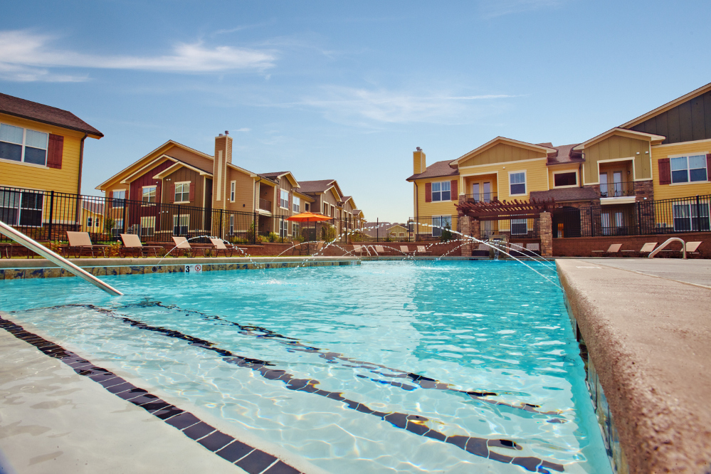 Sparkling Pool at the Reserve at Fountainview Apartments in Saint Charles, MO