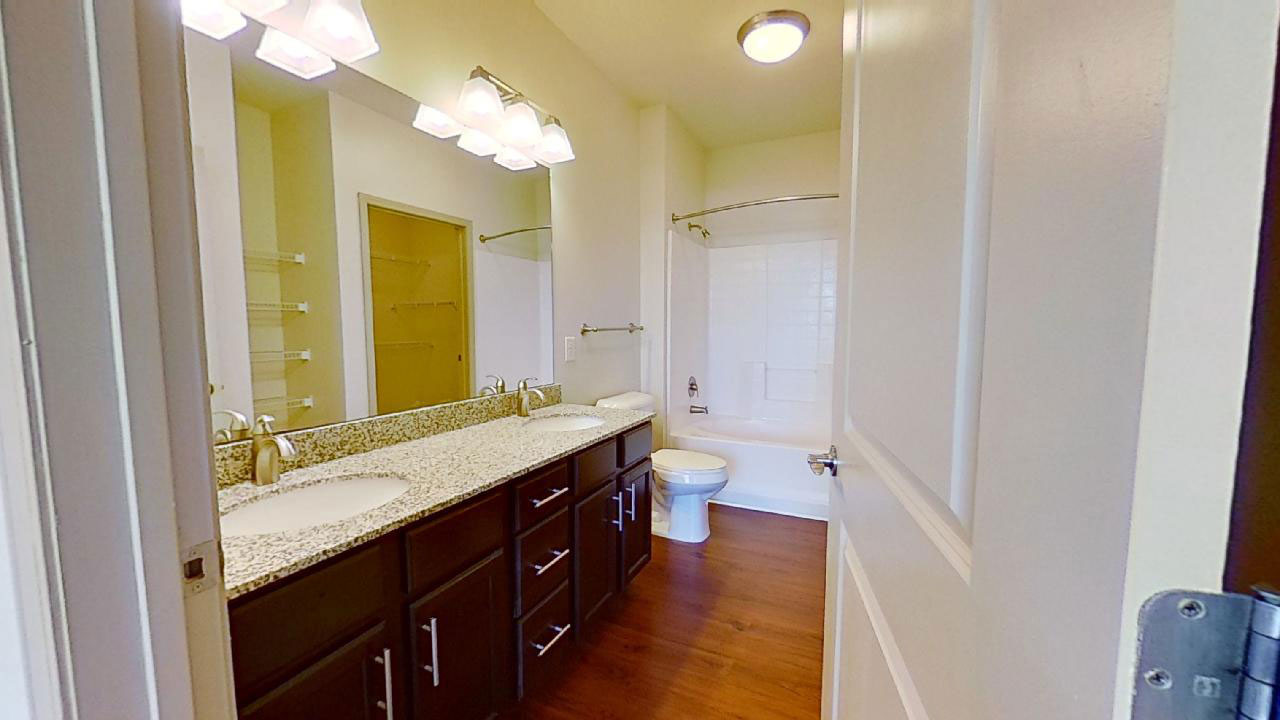 Shower and Tub at The Reserve at Fountainview Apartments in Saint Charles, MO