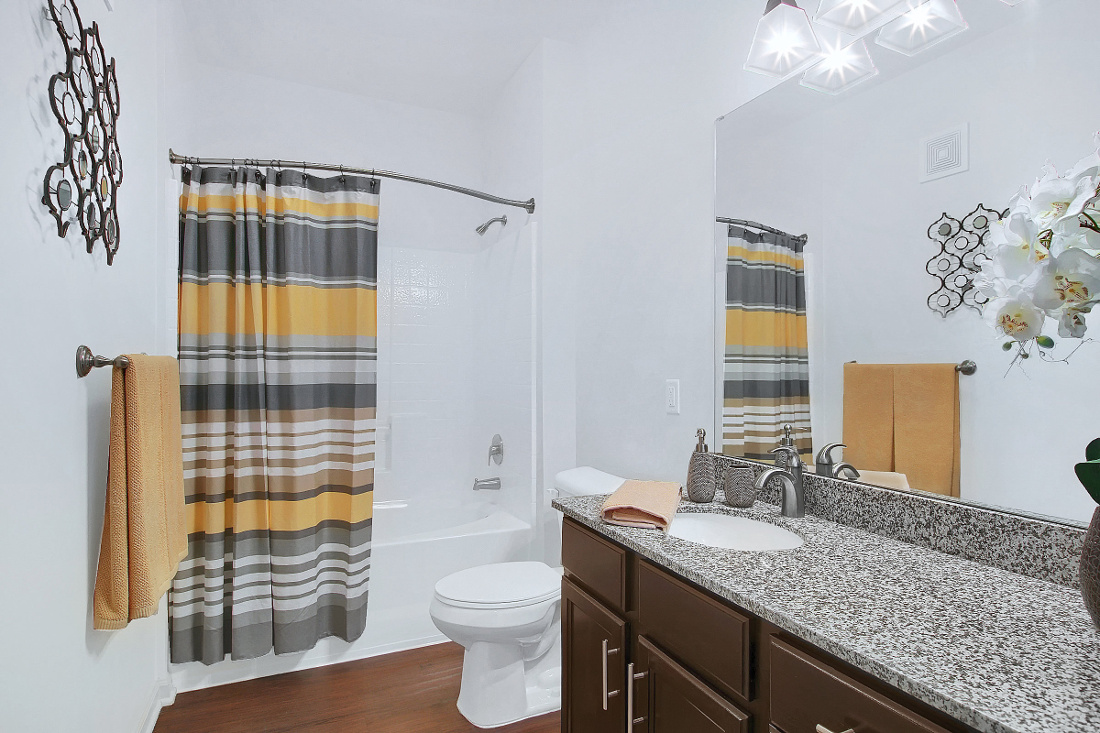 Bathroom at the Reserve at Fountainview Apartments in Saint Charles, MO