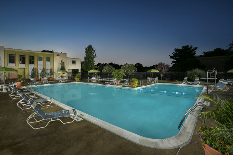 Relaxing swimming pool at Governor Square Apartments in Gaithersburg, MD