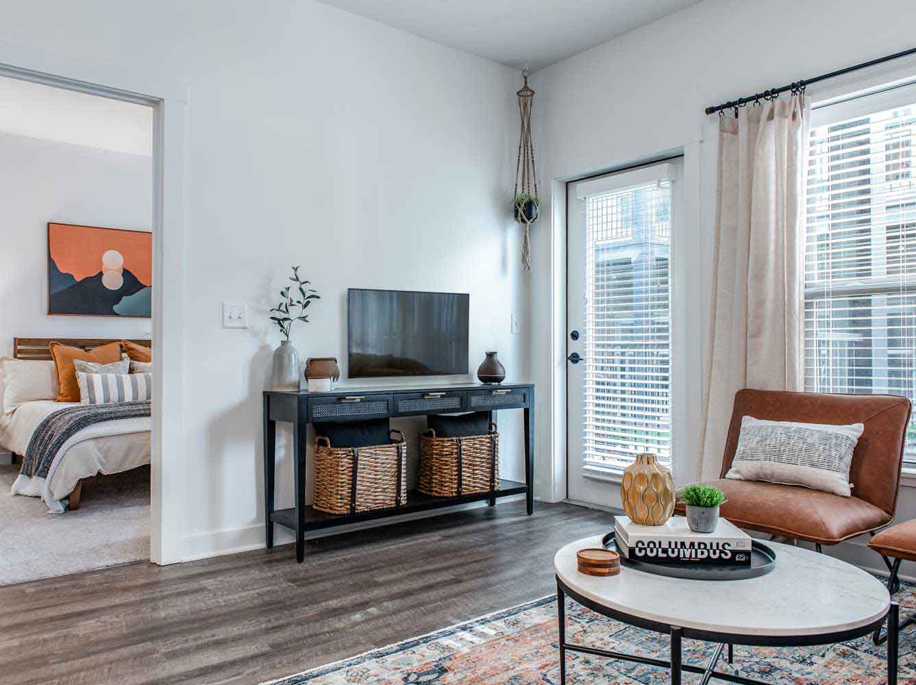 Kitchen and Living Room Interior