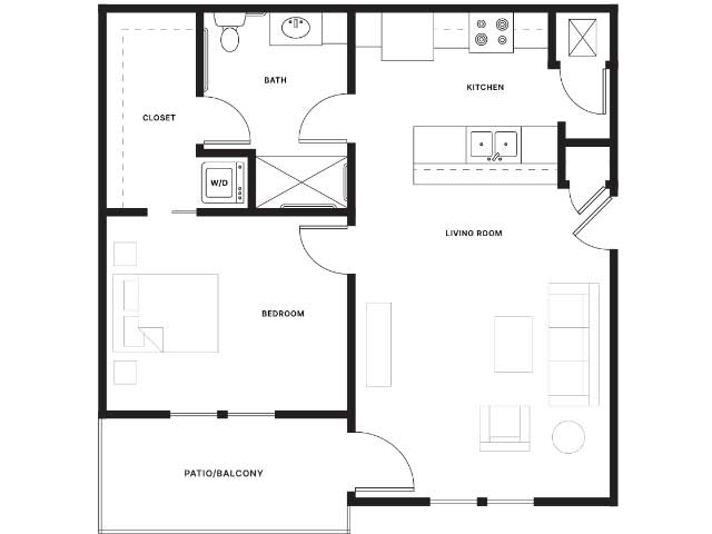 Floorplan - The Roosevelt - ADA image