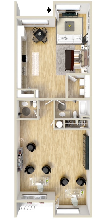 Floor plan layout for Franklin