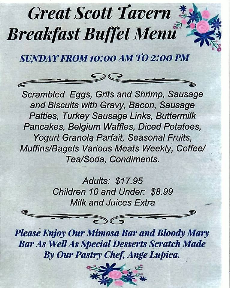 Sunday Hungry? Great Scott Tavern Introduces Breakfast Buffet Cover Photo
