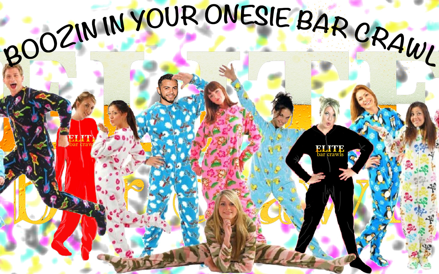 Boozin in your Onesie Bar Crawl Cover Photo