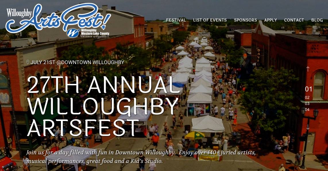 Willoughby Artsfest Hosted by Willoughby Historical Society Cover Photo