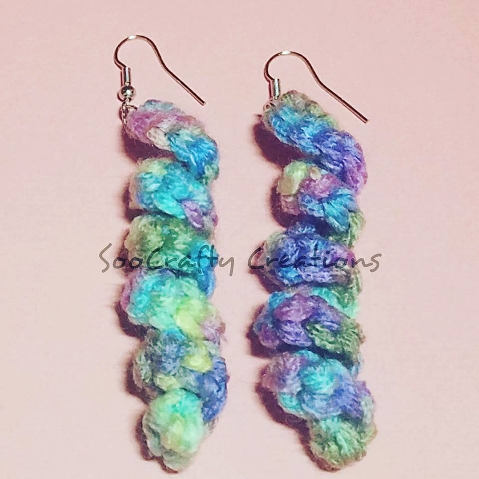 Crochet Spiral Earrings by SooCrafty Creations Cover Photo