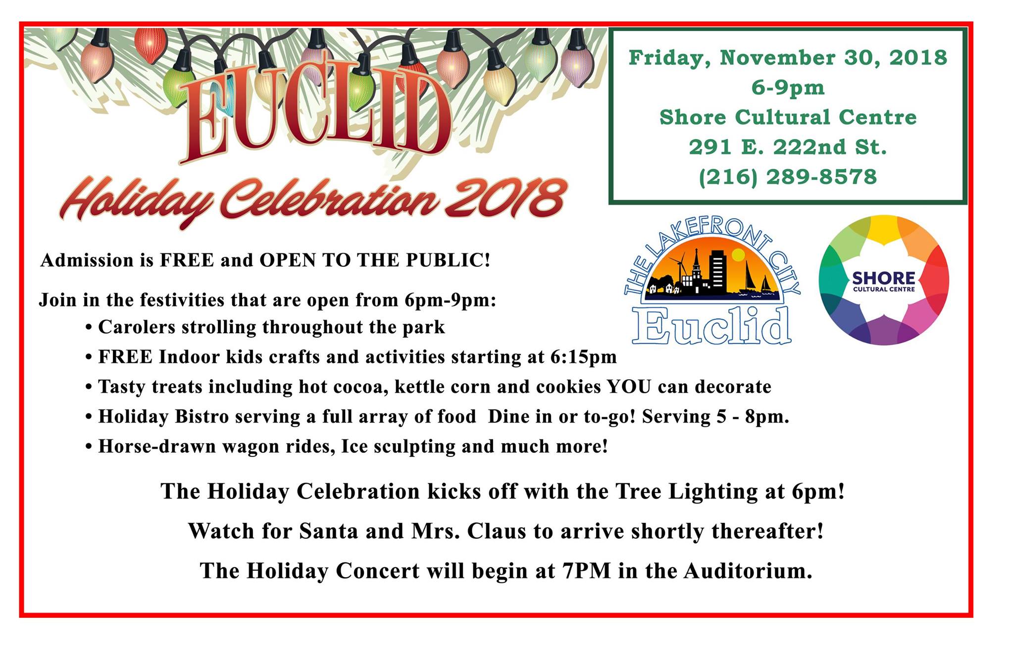 Euclid Holiday Celebration and Tree Lighting Ceremony Cover Photo
