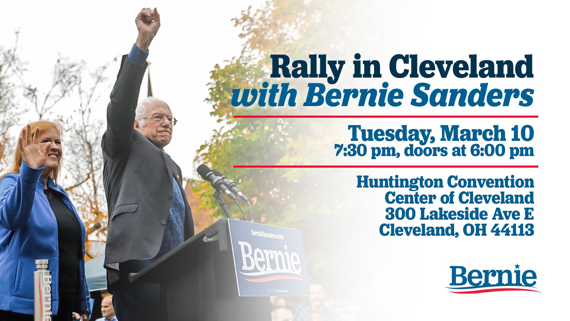 Rally in Cleveland with Bernie Sanders Cover Photo