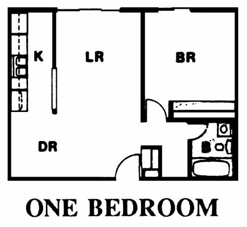 The Place at Hainesway - Floorplan - One Bedroom