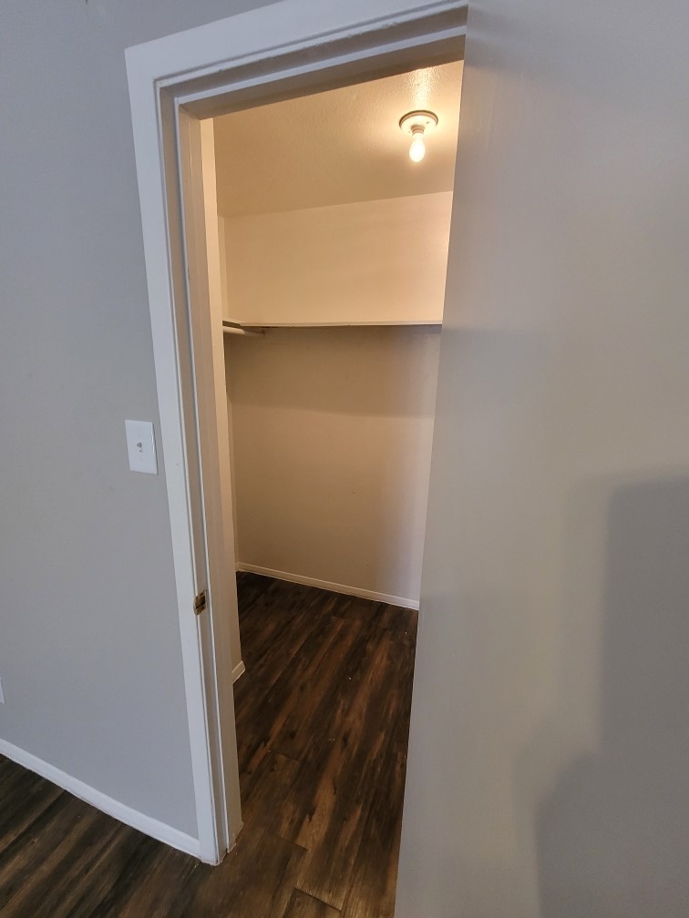 Built in Shelving with Spacious Walk In Closets at Hamilton Place Apartments in San Antonio, Texas