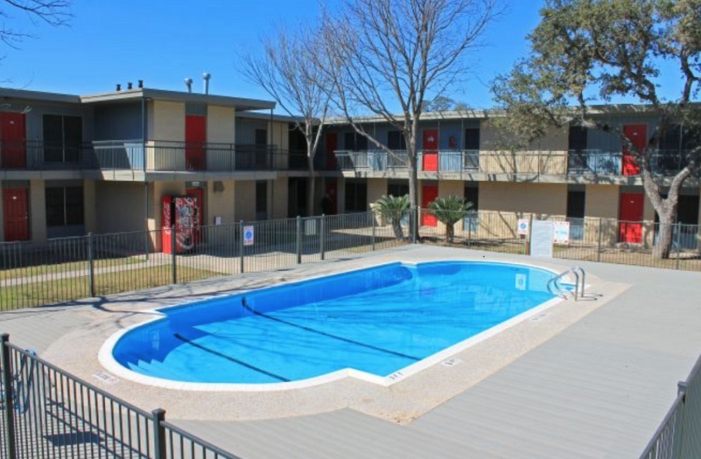 Resort-Style Swimming Pool at Hamilton Place Apartments in San Antonio, Texas