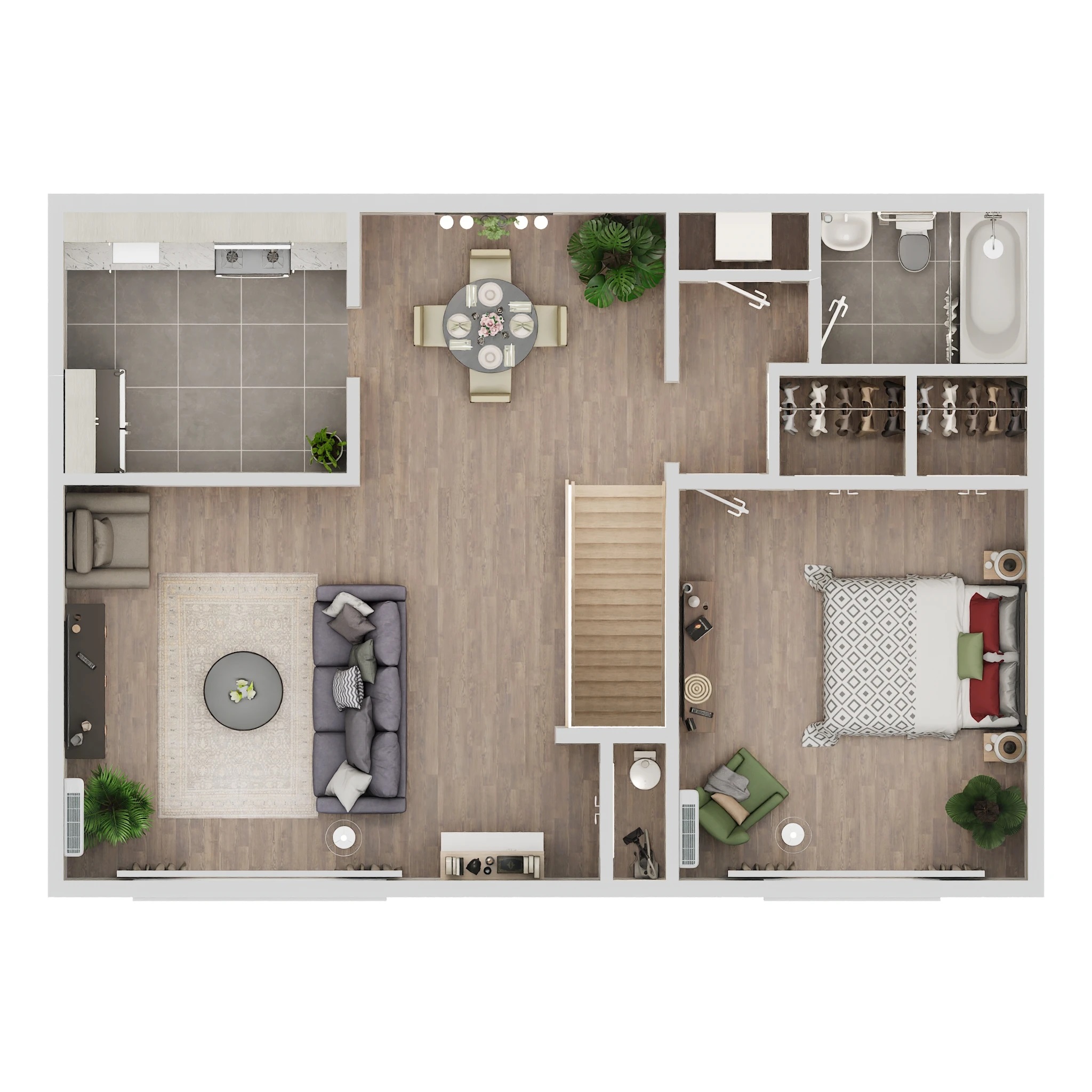 Floorplan - 1 bed, 1 Bed, 1 Bath, 730 - 785 square feet