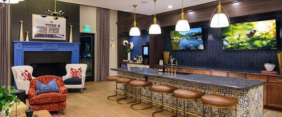 Stylish Clubhouse Interiors at Hanover Park