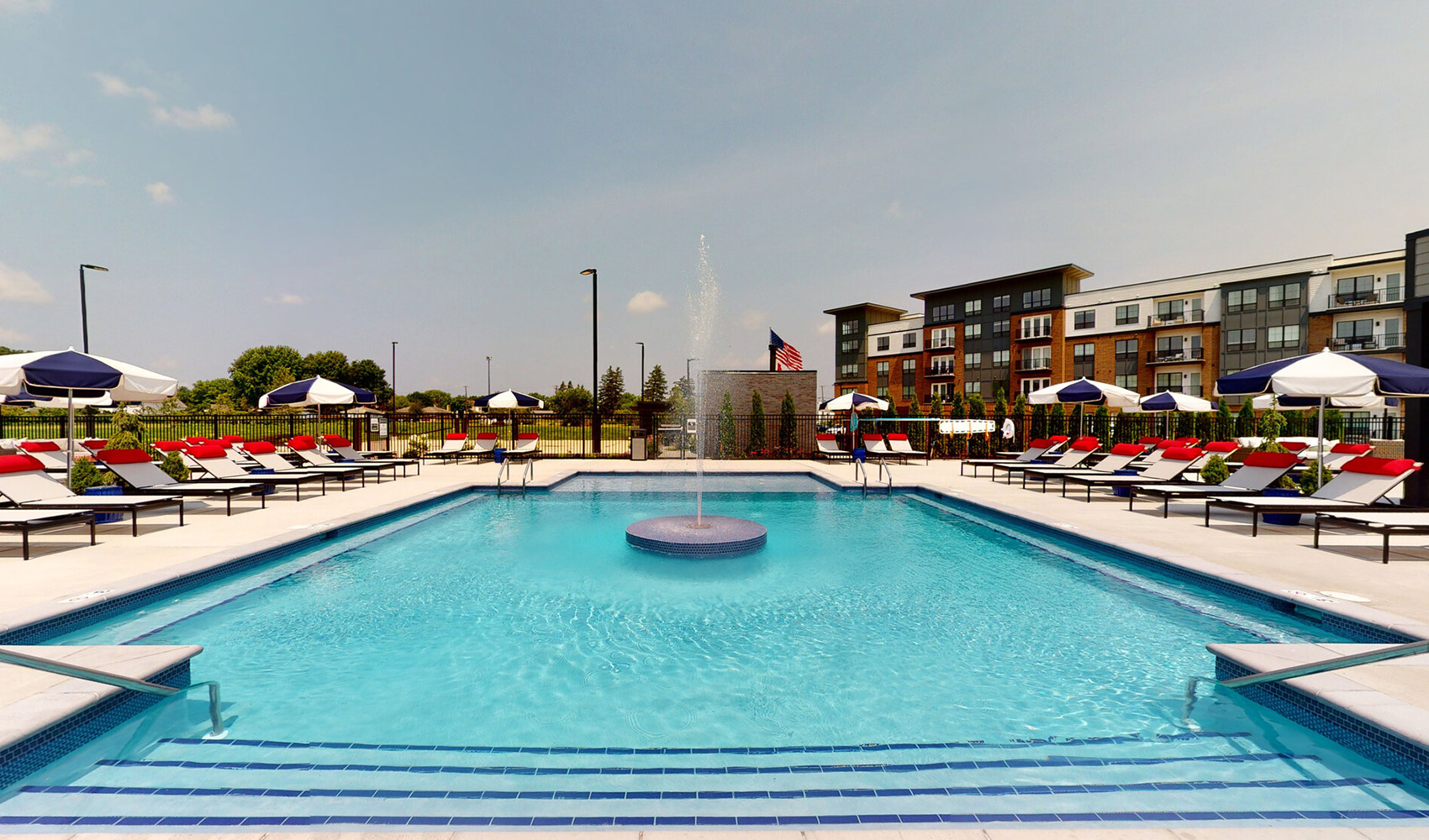 Expansive Pool Area at Hanover Park